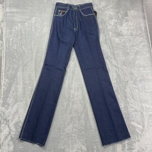 NWT Lavana Jeans Women 29 (27x35) Blue Denim Thick Stitch High Rise Straight Leg